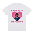 Rapper Chief Keef for President White T Shirt Hoodie, Sweatshirt | GrindPrints.com