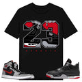 Rare Air 23, Shirt to match A J 1 High Zoom CMFT 2 Fire Red Cement Grey, A J 4 Bred, Shirt to matching Sneaker Hoodie,...