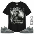 Rd Wave Rap Unisex Shirt, Shirt To Match Sneaker 4S Wet Cement, Graphic Tshirt Streetwear Shortsleeve Cotton Menswear Top...