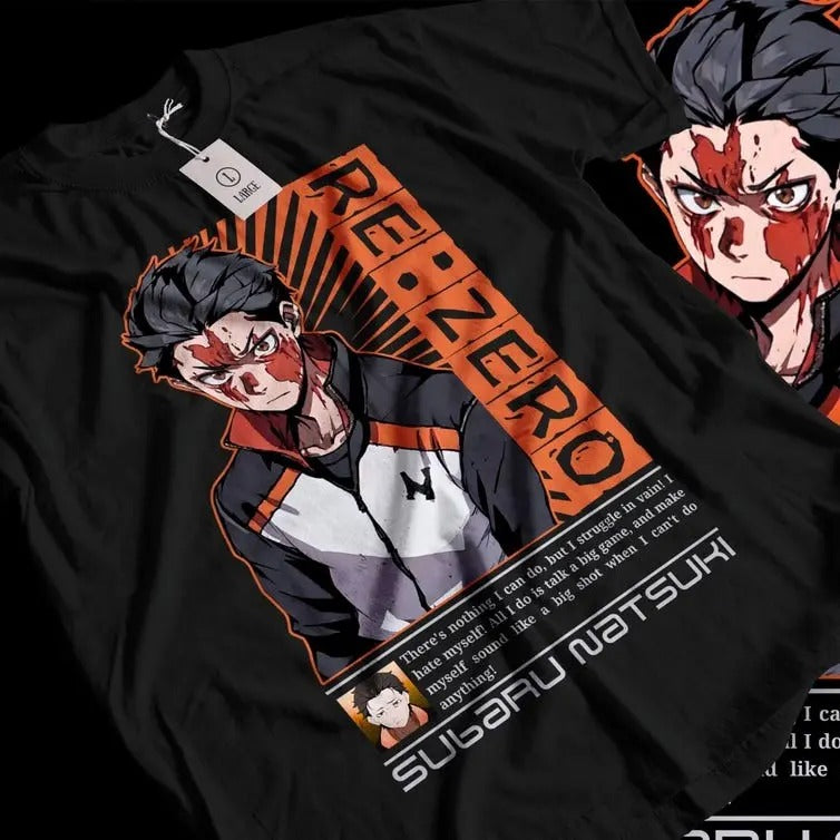 Re:Zero Shirt, Re Zero T-shirt, Emilia, Ram, Subaru, Japanese Manga, Anime Tee Top Hoodie, Sweatshirt | GrindPrints.com