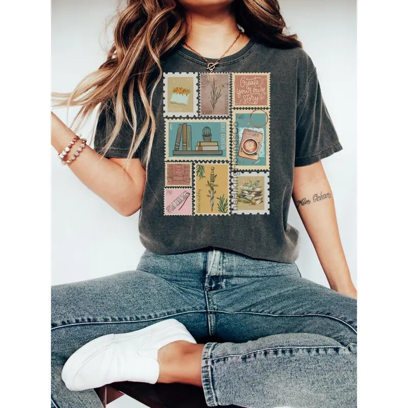 Reader stamp shirt, fourth wing merch, acotar merch, throne of glass shirt Hoodie, Sweatshirt | GrindPrints.com