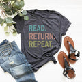 Reading Shirt, Read Return Repeat Shirts, Library Shirt, Bookworm Book Lover Gift Tee, Librarian Gift, The Book Was...