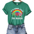 Reading Shirt, St. Patrick's Day Librarian Shirt, Reading Teacher Shirt, Library Tshirt, Book Lover Shirt, Retro Bookish...