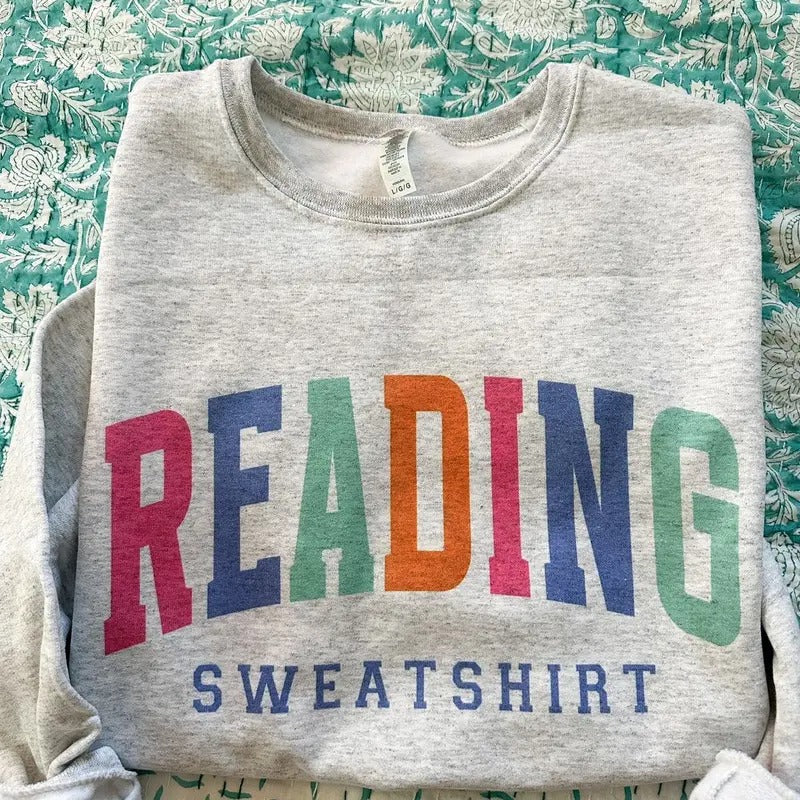 Reading Sweatshirt Colorful T-Shirts, Hoodie | GrindPrints.com
