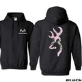 Realtree Hoodie - Featuring A Bold Pink Logo On The Back Casual Hoodie, Perfect For Outdoor Activities Trendy Hoodie,...