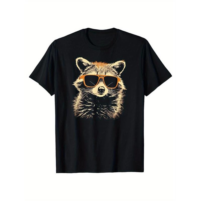 Reccoon Printed Cotton Casual Short Sleeve Crew Neck Gamer Outdoor Made Usa T-Shirts, Hoodie, Sweatshirt