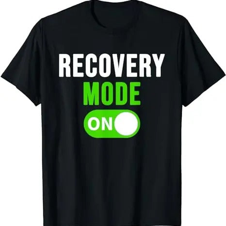 Recovery Mode On Get Well Gift Funny Injury T-Shirt Menswear Top Menswear Top Hoodie, Sweatshirt | GrindPrints.com