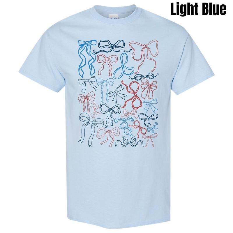 Red & Blue Ribbons Gildan Short Sleeve T-Shirt 'NLB' Hoodie, Sweatshirt | GrindPrints.com