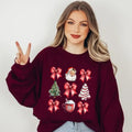Red Coquette Christmas Shirt, Cute Xmas Shirt, Women's Holiday Tee, Sweatshirt, Hoodie | GrindPrints.com