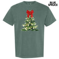 Red Elegant Christmas Tree Comfort Colors T-Shirt 'NLB' Hoodie, Sweatshirt | GrindPrints.com
