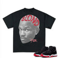 Red Frank Big Face Blond Match For 11 Bred Velvet Sneakers, Graphic Tee, Unisex Y2k T-shirt Hoodie, Sweatshirt
