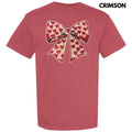 Red Heart & Pink Bow Sequin Patch Comfort Colors T-Shirt Hoodie, Sweatshirt | GrindPrints.com
