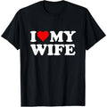 Red Heart I Love My Wife T-Shirt made in usa Hoodie, Sweatshirt | GrindPrints.com