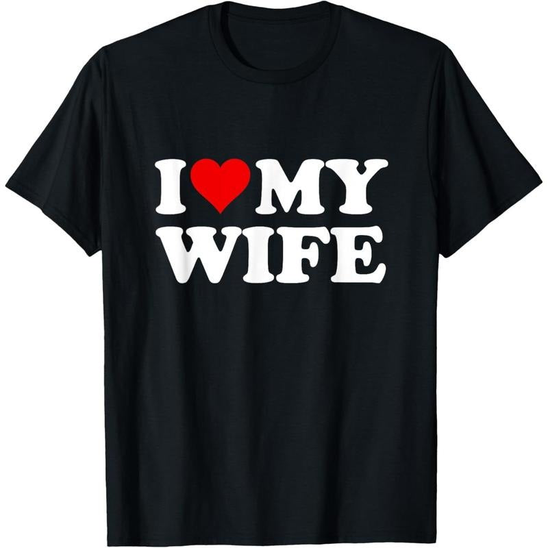 Red Heart I Love My Wife T-Shirt made in usa Hoodie, Sweatshirt | GrindPrints.com