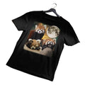 Red Panda Unisex Tee Shirt, Three Wolf Moon Wildlife Lover Gift, Animal Graphic T-shirt, Nature Print Top, Men Women...