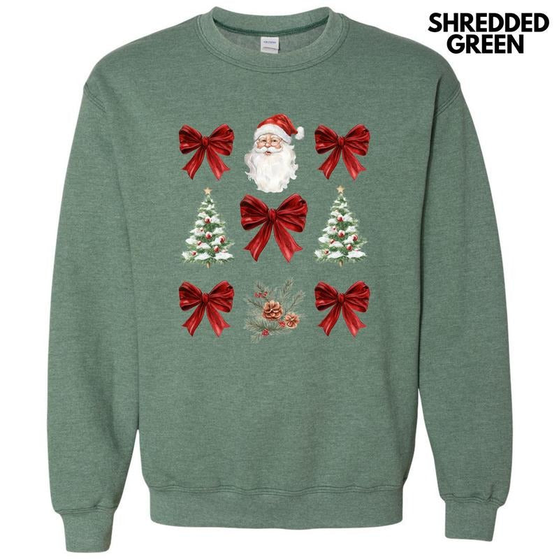 Red Santa Collage Sweatshirt 'NLB' T-Shirts, Hoodie | GrindPrints.com