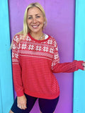Red Super Soft Snowflake Pullover T-Shirts, Hoodie, Sweatshirt | GrindPrints.com
