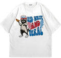 Red White And Feral T-Shirt Classic 90s Retro Trendy Graphic T-Shirt with Street Style Hoodie, Sweatshirt | GrindPrints.com