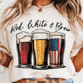 Red White and Brew Shirt, Fourth Of July Beer Tee, Beer Lovers July 4th , Independence Day Shirt , Patriotic Beer...