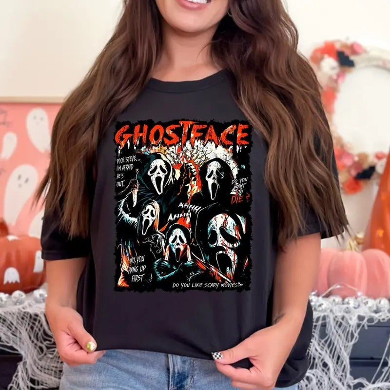 Red ghost shirt or sweater Hoodie, Sweatshirt | GrindPrints.com