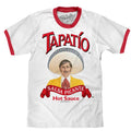 Tapatio Hot Sauce Ringer T-Shirt - White/Red Hoodie, Sweatshirt | GrindPrints.com