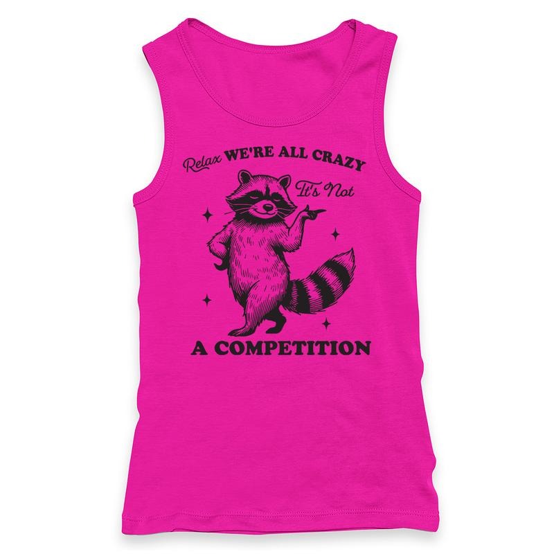 Relax We'Re All Crazy Funny Racerback Tank Top T-Shirts, Hoodie, Sweatshirt
