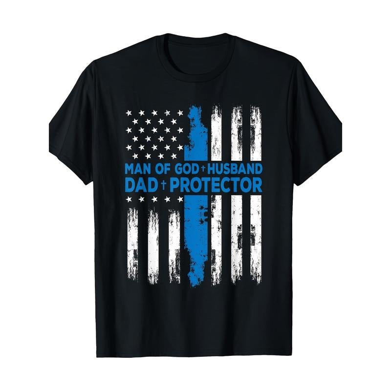 Religious People's God Husband Daddy Protector T-shirt Made in USA Hoodie, Sweatshirt | GrindPrints.com