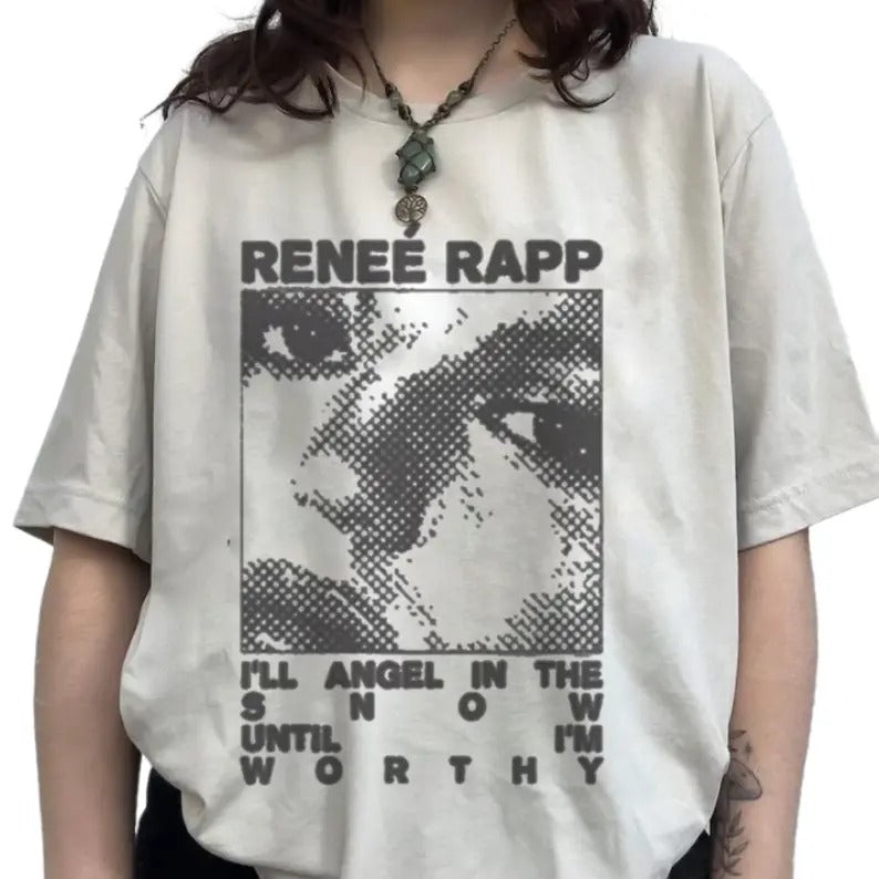 Renee Rapp Angel Retro Snow Angel Shirt Trending T-Shirts, Hoodie, Sweatshirt