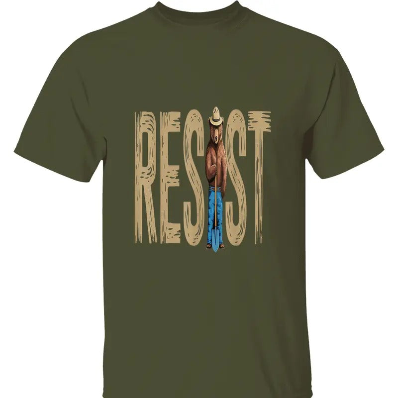 Resist Bear Political T-Shirt
