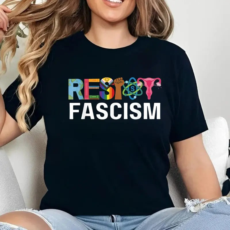 Resist Fascism Shirt, RBG Quote Shirts, Graphic Tees Women, Ladies Clothes for All Seasons For Men, For Women Hoodie,...