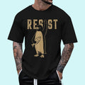 Resist Penguin Activism Graphic Design T-Shirt | Tee For Men and Women, Unisex Cotton Hoodie, Sweatshirt | GrindPrints.com