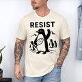 Resist Shirt, Penguin Resist Shirt, Penguin Resist tshirt, Funny Penguin Resist Penguins Protest Against Tariffs T-Shirt,...