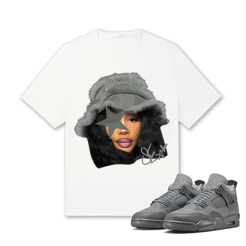Retro 4 Wet Cement Unisex Shirt,SZA Shirt To Match Sneaker Hoodie, Sweatshirt | GrindPrints.com