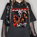 Retro 90s Scream Movie Shirt, Horrow Movie Fan T-shirt, Ghostface, Billy Loomis, Stu Macher, Sidney Prescott, Funny...