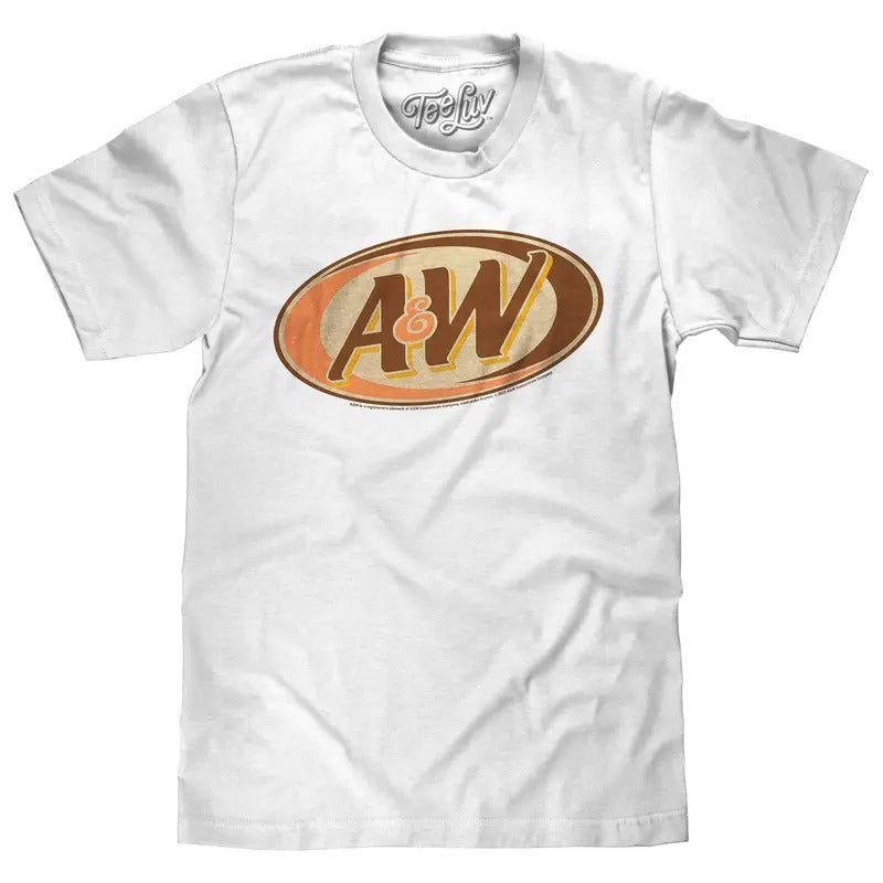 Retro A&W Root Beer Logo T-Shirt - White Hoodie, Sweatshirt | GrindPrints.com