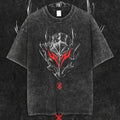 Retro Acid-Washed Unisex Anime T-Shirt, Grunge Streetwear Style Anime Shirt will Make You go berserk Classic Cotton...