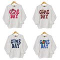 Retro All College Football Mascot Game Day Bundle Sweatshirt - Unisex Hoodies in White, Gray & Blue, Casual Long Sleeve,...