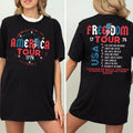 Retro America Tour Shirt, 4th of July Shirt, Independence Day Shirt, America Shirt, USA Shirt, American Flag, Memorial...