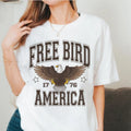 Retro American Eagle Shirt Sweatshirt Hoodie, Free Bird American 1776 Shirt, Rock N Roll Shirt, Vintage Free Bird Tee,...