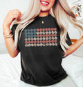 Retro American Flag Tee Shirt, 4th Of July Shirts, Womens Fourth Of July Shirt, Usa Graphic Tee, Patriotic Shirt,...