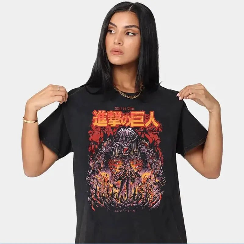 Retro Anime Graphic T-Shirt, Unisex Vintage 90s Manga TV Show Series Tee, Grunge Streetwear Style Anime Shirt will Make...