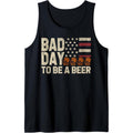 Retro Bad Day To Be A Beer USA Flag Beer 4th of July Tank Top T-Shirts, Hoodie, Sweatshirt | GrindPrints.com