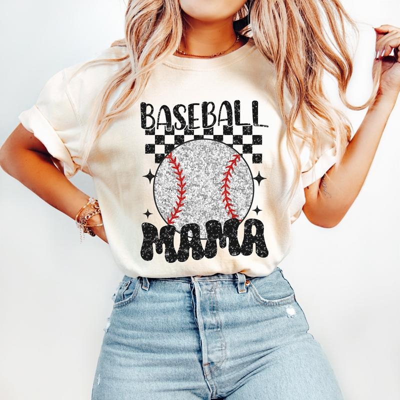 Retro Baseball Mama Shirt, Mom Baseball Shirt, Mom Life Baseball, Baseball Mom Tees, Unisex T-Shirt, Gifts For Mother...