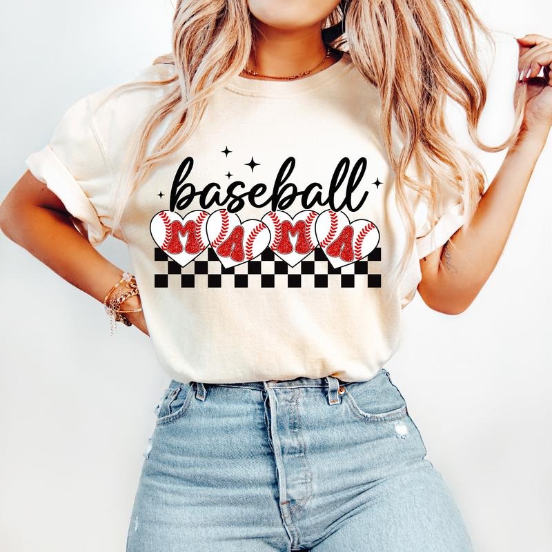 Retro Baseball Mama Shirt, Sports Mama Shirt Gift, Baseball Mom Shrt, Mother's Day Shirt Tee, Baseball, Unisex T-Shirt,...