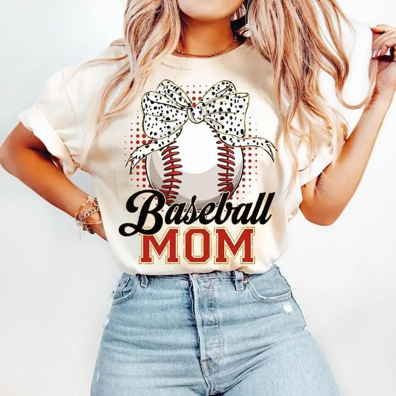 Retro Baseball Mom CoquetteTshirt Game Day Baseball Baseball Mom Baseball Coquette Baseball Bow Tis Season T-Shirts, Hoodie, Sweatshirt