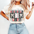 Retro Baseball Mom Tee, Glitter Baseball Shirt, Baseball Mom Life Sublimation Tshirt, Baseball Mama, Baseball Shirt, Gift...