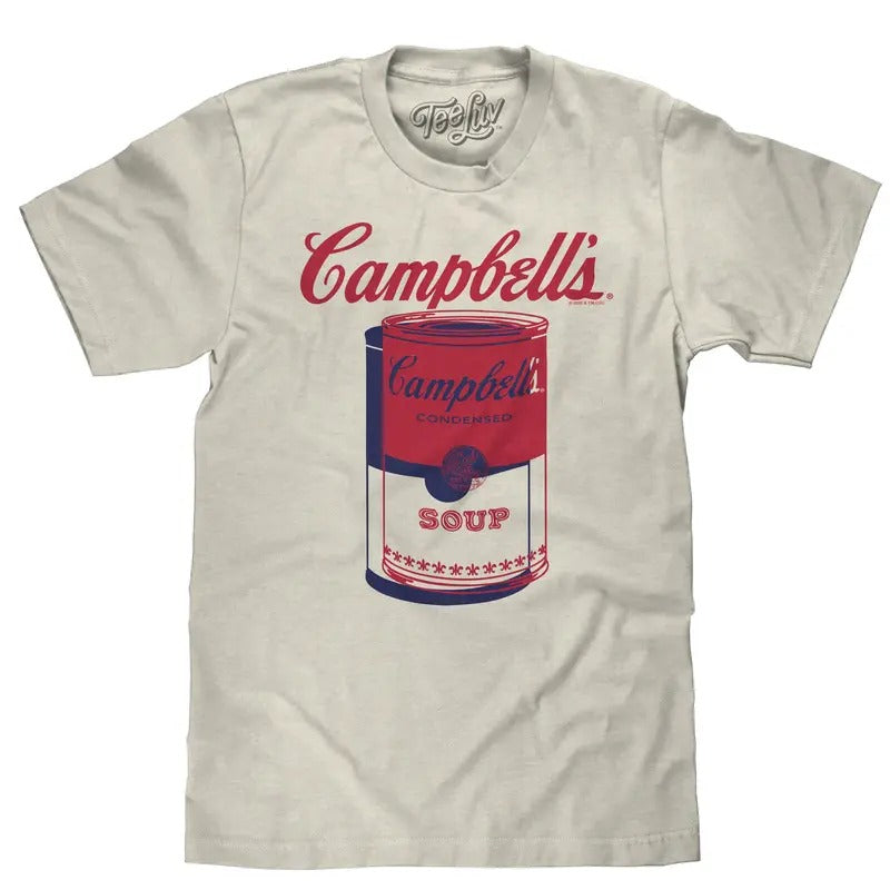 Retro Campbell's Soup Can T-Shirt - Oatmeal Heather Hoodie, Sweatshirt | GrindPrints.com