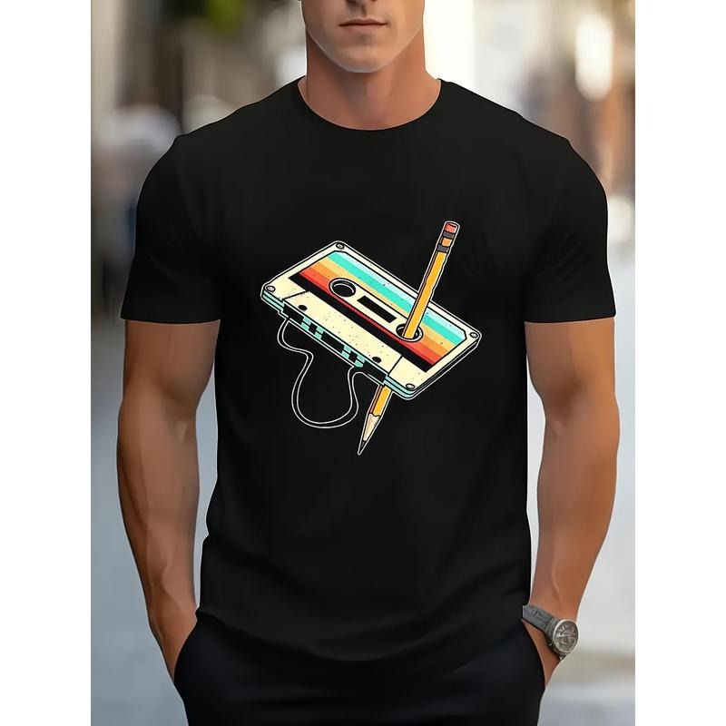 Retro Cassette Tape Pencil 1980s Nostalgic Music Summer Spring Autumn 80s Retro Made Usa T-Shirts, Hoodie, Sweatshirt