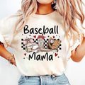 Retro Checkered Baseball Mama Coquette Game Day Baseball Mom Baseball Coquette Shirt Baseball Tis Season T-Shirts, Hoodie, Sweatshirt
