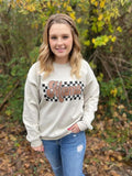 Retro Checkered Mama Sweashirt T-Shirts, Hoodie, Sweatshirt | GrindPrints.com